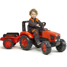 Педальный трактор с прицепом Falk Kubota 2060AB